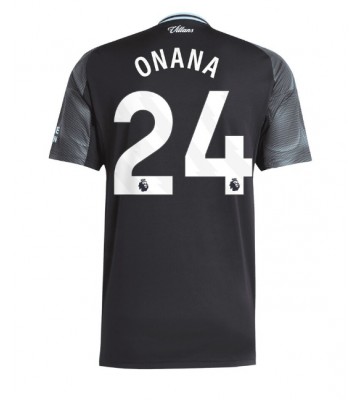 Aston Villa Amadou Onana #24 Segunda Equipación 2025-26 Manga Corta